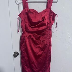 Ralph Lauren Strapless Red Dress